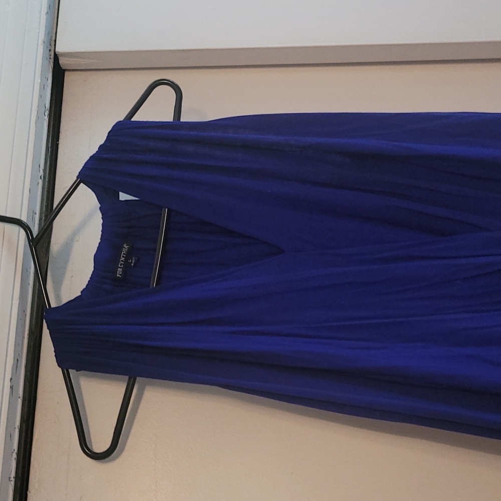Split vneck blouse